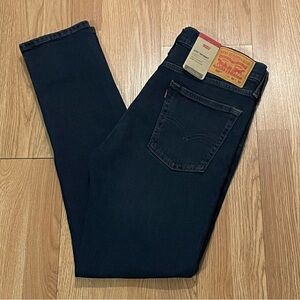 New With Tags Levi’s 510 Men’s 32x32 (33x30) Skinny Jeans Dark Blue Denim